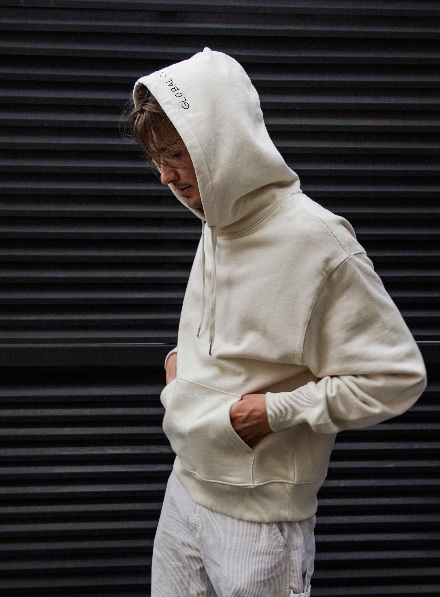 SANS PATRIE/ S Oversized Hoodie /CREAM