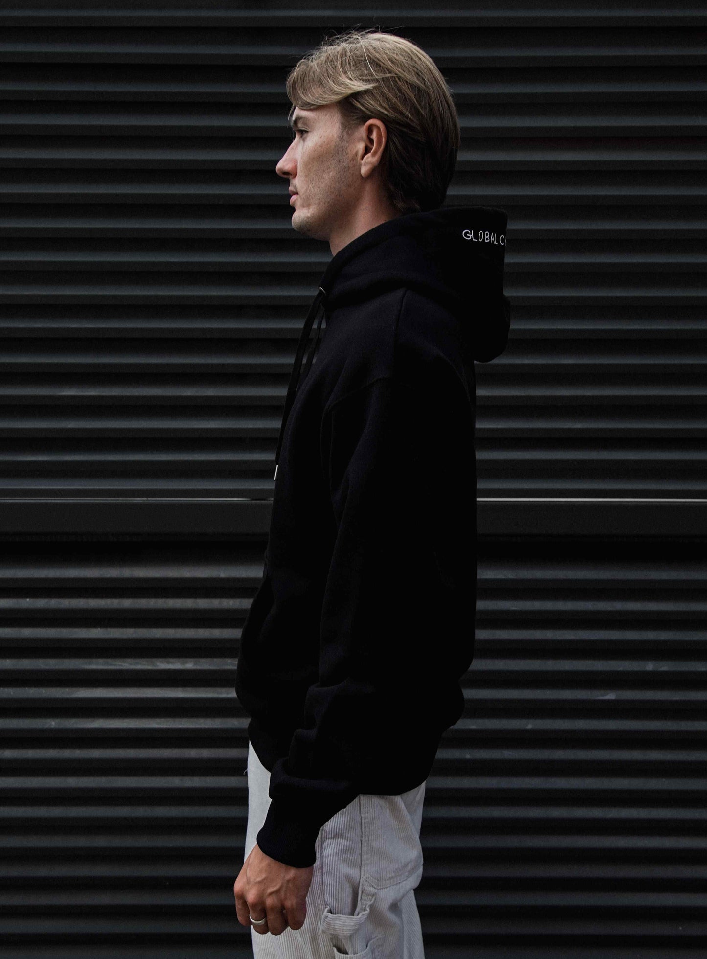 SANS PATRIE/ S Oversized Hoodie /BLACK