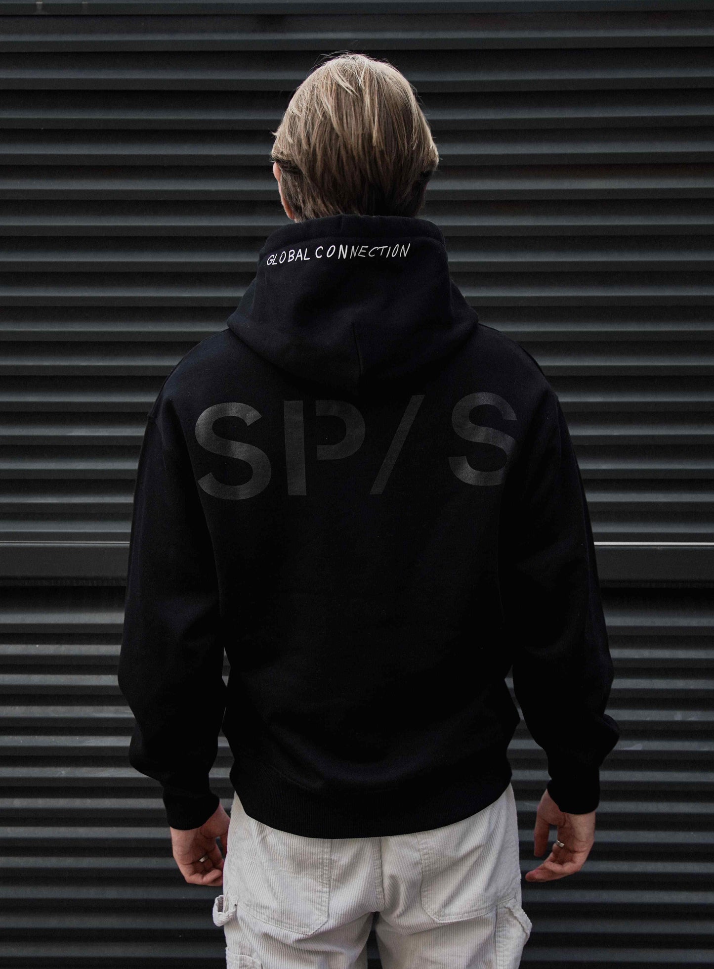 SANS PATRIE/ S Oversized Hoodie /BLACK