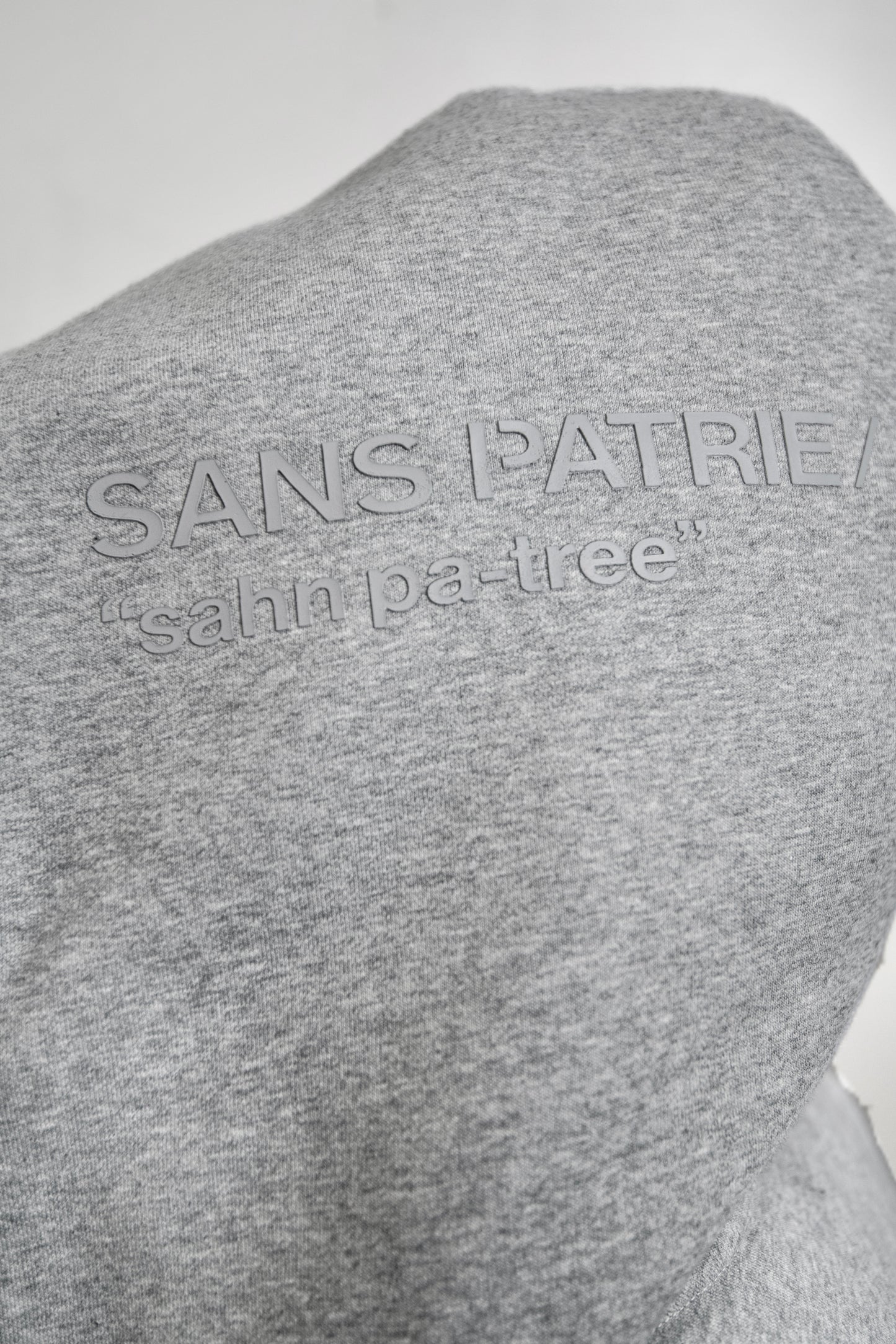 SP/  GREY ZIP UP HOODIE